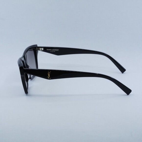 NEW SAINT LAURENT SLM104 001 BLACK/GREY SUNGLASSES - Picture 9 of 12